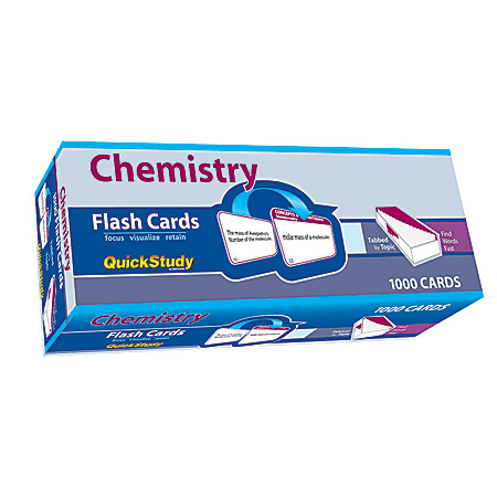 QuickStudy Flash Cards, 4" x 3-1/2", Chemistry, Pack