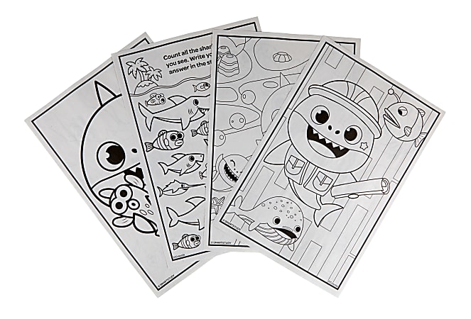 Crayola Baby Shark 96 Page Coloring Book Office Depot