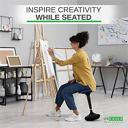 Wobble Stool Standing Desk Balance Stool For Active Sitting Blue ...