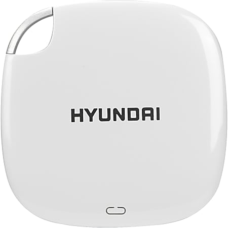 Hyundai 512GB Portable External Solid State Drive, HTESD500PW, Pearl White