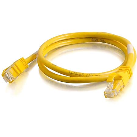 C2G-7ft Cat6 Snagless Crossover Unshielded (UTP) Network Patch Cable - Yellow - Category 6 for Network Device - RJ-45 Male - RJ-45 Male - Crossover - 7ft - Yellow