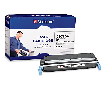 Verbatim Remanufactured Laser Toner Cartridge alternative for HP C9730A Black - Black - Laser - 13000 Page - 1 / Pack