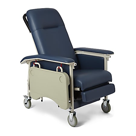 Medline ComfortEZ 3-Position Recliner, Blueridge/Ivory