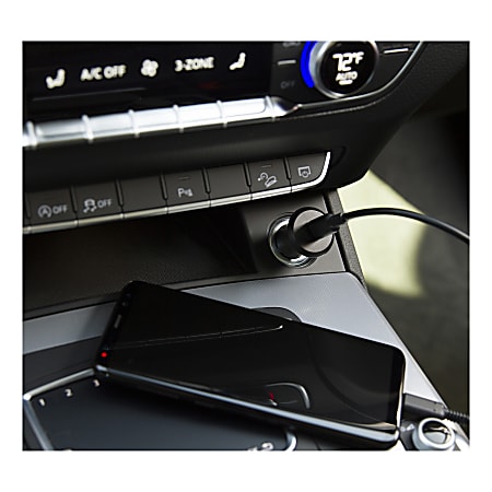 Ativa USB C Car Charger Black 45867 - Office Depot