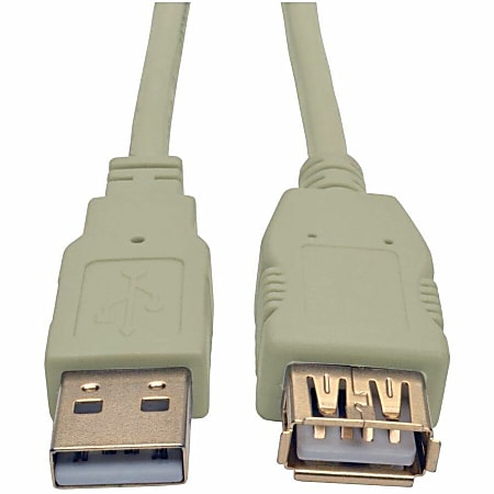 Eaton Tripp Lite Series 6ft USB 2.0 Hi-speed A/A Cable M/M 480 Mbps Beige, USB extension - USB extension cable - U024006BE
