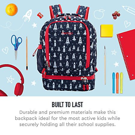 Bentgo Kids Prints 2 in 1 Backpack Lunch Bag Sports - Office Depot
