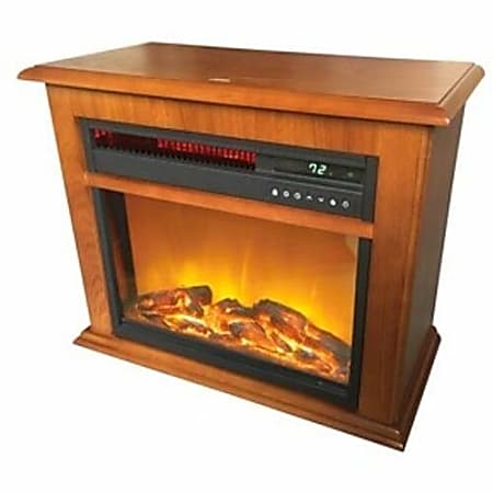 Lifesmart FP1052 Electric Fireplace - Indoor - 439.61 W - Freestanding - Black