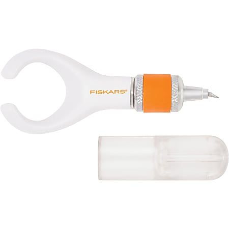Fiskars Fingertip Swivel Detail Knife - White, Orange