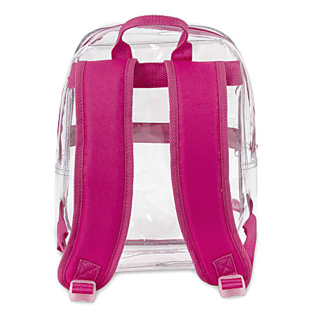 Trailmaker Mini Stadium Approved Backpack 12 H x 10 W x 4 D Clear Pink
