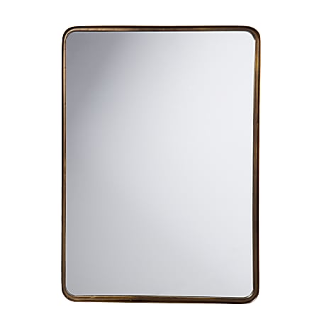 SEI Waymire Rectangular Mirror, 28"H x 28"W x 2"D, Antique Gold