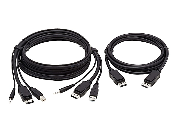 Tripp Lite Dual DisplayPort KVM Cable Kit 4K