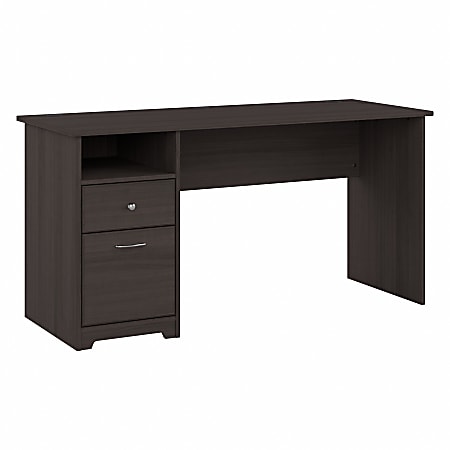 Bush&reg; Furniture Cabot 60"W Computer Desk With Drawers, Heather Gray, Standard Delivery