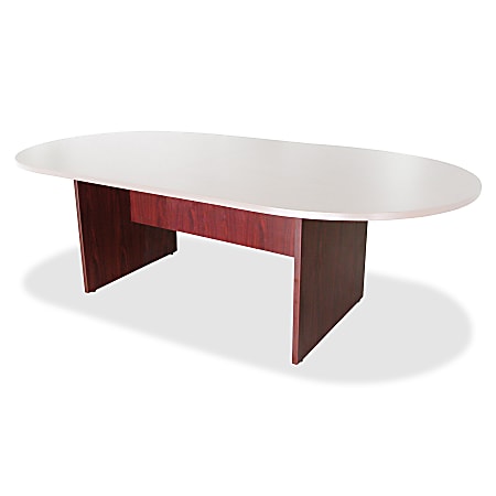 Lorell® 3-Leg Conference Table Base, For 8'W Top, Mahogany