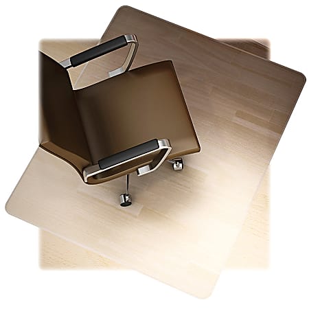 Lorell® Hard Floor Straight Edge Chair Mat, 46" x 60"