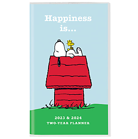 2023-2025 Graphique 2-Year Pocket-Size Planner, 4" x 6", Peanuts, January 2023 To December 2025