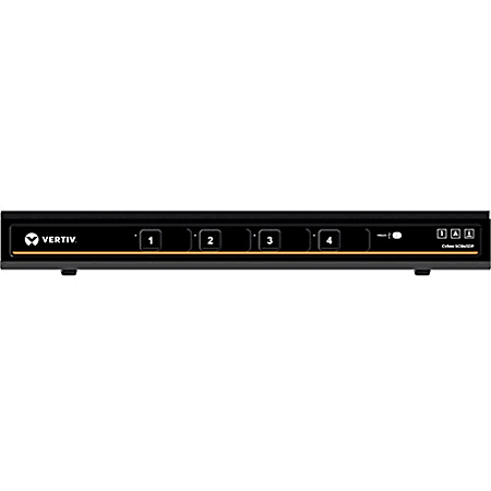 Avocent Vertiv Cybex SC800 Secure Desktop KVM| 4 Port Single-Head| DP in/DP out|DPP - 4K UHD | NIAP PP 3.0 Compliant | Audio/USB | Secure Isolated Channels | 3-Year Full Coverage Factory Warranty - Optional Extended Warranty Available