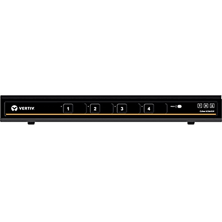 Vertiv Cybex SC800 Secure Desktop KVM| 4 Port Single-Head| DP in/DP out|DPP - 4K UHD | NIAP PP 3.0 Compliant | Audio/USB | Secure Isolated Channels | 3-Year Full Coverage Factory Warranty - Optional Extended Warranty Available