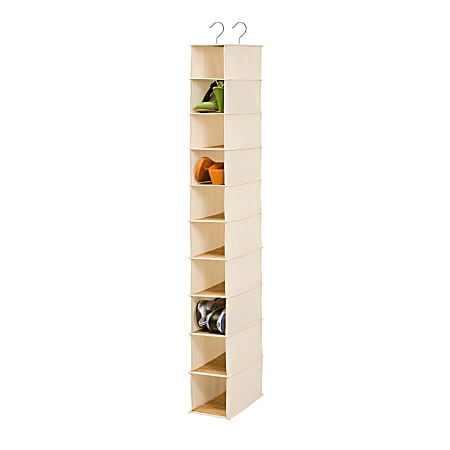 Canvas hanging closet clearance organizer