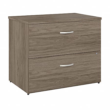 Bush® Business Furniture Studio C 36"W Lateral File Cabinet, Modern Hickory, Standard Delivery