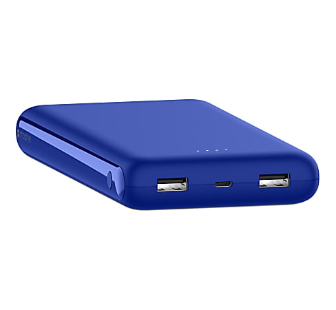 Mophie PowerBoost 20K Portable Battery, 6.77"H x 3.35"W x 0.87"D, Blue, 401103998