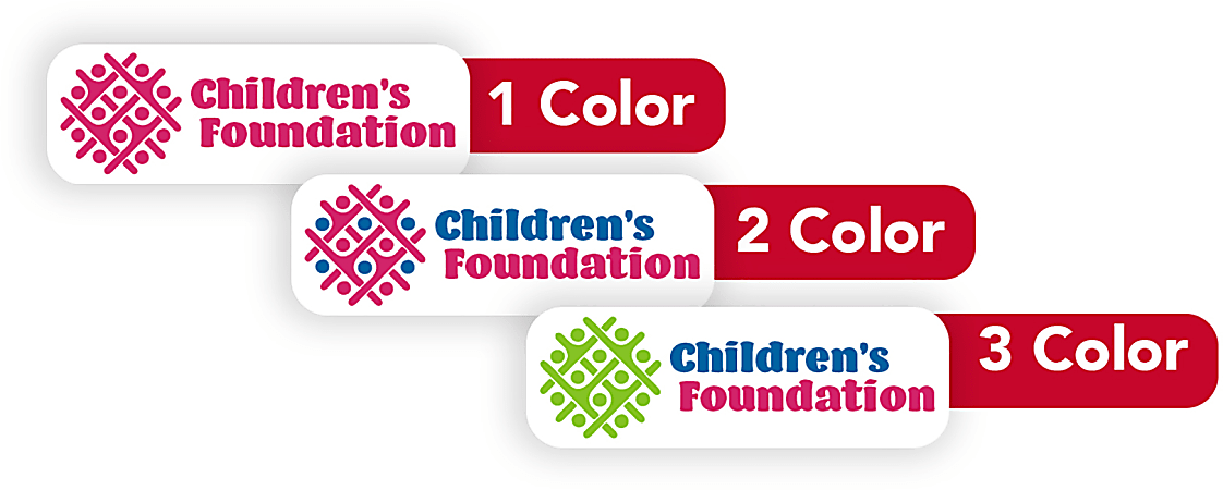 Custom 1, 2 Or 3 Color Printed Labels/Stickers, Rectangle, 1/2" x 1-1/2" , Box Of 250