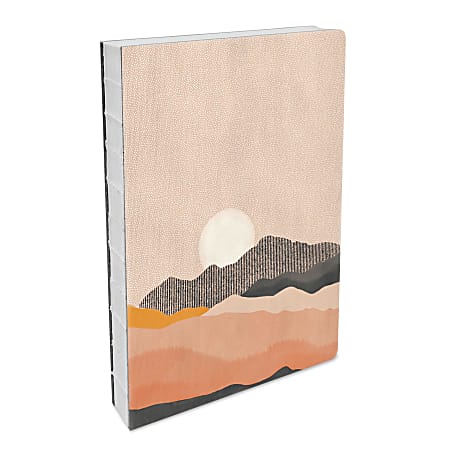 Studio Oh! Medium Deconstructed Journal, 8-11/16” x 6-1/2”, 1 Subject, College Rule, 192 Pages, Sun On The Horizon