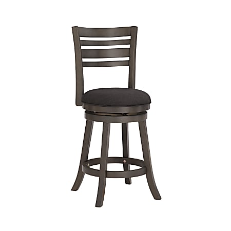 Powell Taima Swivel Counter Stool, Gray Washed/Gray Beige