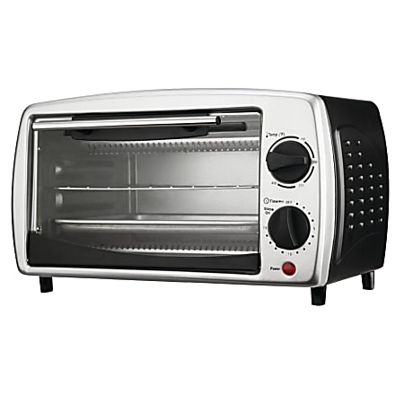Brentwood 4-Slice Toaster Oven Broiler, Black