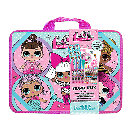 L.O.L. Surprise! Travel Lap Desk Activity Set, 10-1/8" x 14"