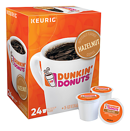 Dunkin' Donuts® Single-Serve Coffee K-Cup®, Hazelnut, Carton Of 24