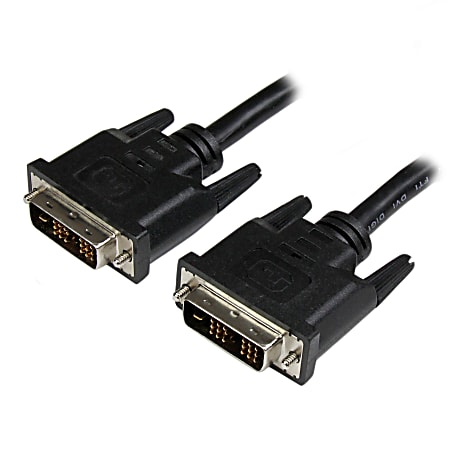 StarTech.com 18in DVI-D Single Link Cable - M/M , with a short 18-inch cable - DVI-D Single Link Cable - DVI-D Cable - 18in Male to Male DVI-D Cable - 18in DVI-D Single Link Digital Video Monitor Cable M/M Black - 1920x1200