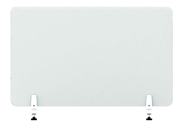 U Brands Single Glass Dry Erase Protective Panel, 27” X 24'', Clear