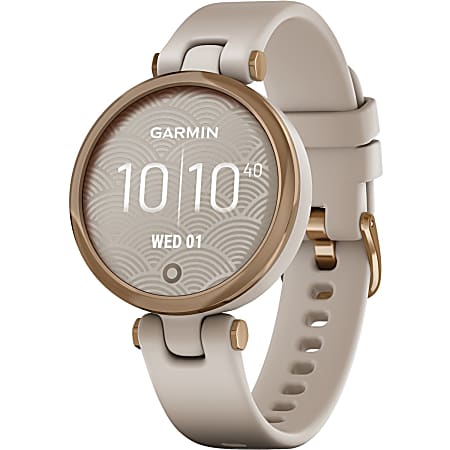Line Garmin Lily Smart Watch Women Heart Rate Monitor Pulse Oximeter Sensor  Accelerometer Ambient Light Sensor TFT LCD Touchscreen Bluetooth 120 Hour  1.34 Rose Gold Light Sand Case - Office Depot