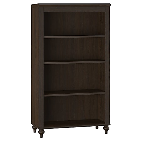 kathy ireland® Office by Bush Furniture Volcano Dusk 4 Shelf Bookcase, 52 1/2"H, Kona Coast, Standard Delivery