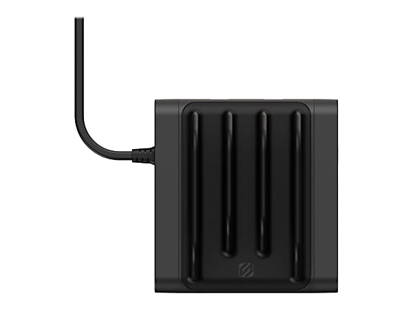 Scosche BaseLynx Vert - Charging station - 42 Watt - 3 A - 3 output connectors (2 x USB, USB-C) - black