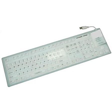 Grandtec FLX-7000 Keyboard - USB - 109 Keys - White
