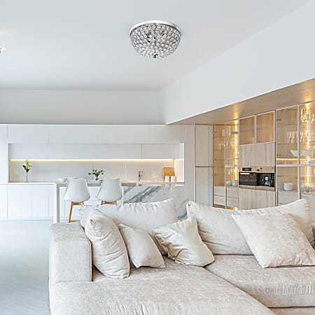 Glam flush mount light on sale