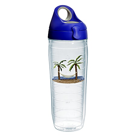 Tervis Water Bottle With Lid 24 Oz Palm And Hammock - Office Depot