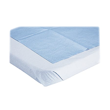 Medline Disposable Stretcher Sheets, 72"L x 40"W, Blue, Box Of 50