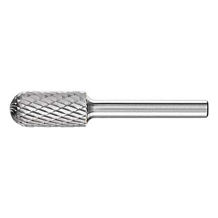 Pferd Carbide Cylindrical/Radius Bur Bit, 1/2Dia. x 1L Cut, 1/4 Shank, Alt. Diamond