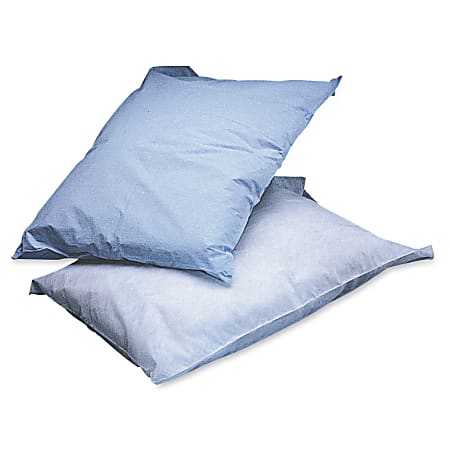Medline Disposable Pillow Covers, 21" x 30", Blue,