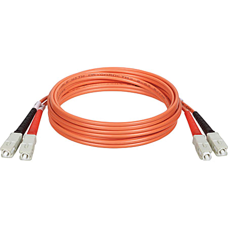 Tripp Lite 0.3M Duplex Multimode 62.5/125 Fiber Optic Patch Cable SC/SC 1' 1ft 0.3 Meter - SC Male - SC Male - 1ft - Orange