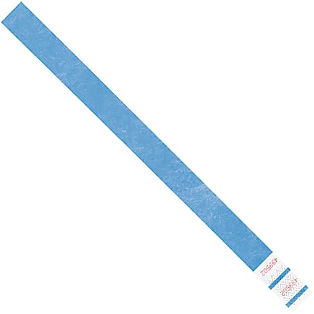 Office Depot® Brand Tyvek® Wristbands, 3/4" x 10", Blue, Case Of 500