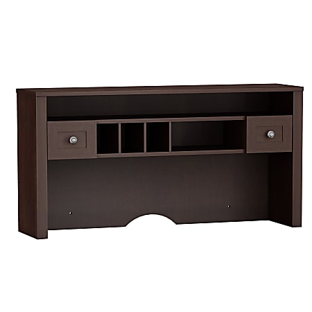 kathy ireland® Office by Bush Furniture Grand Expressions Hutch, 48"W, Warm Molasses, Standard Delivery