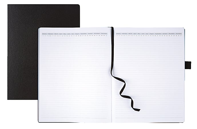 Black Paper Journal: Wide Ruled Lined Paper, Black Pages & white Lines, Black Leather Texture Cover, 100 pages