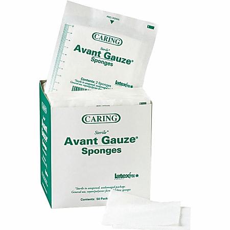 Medline Avant Sterile Gauze Sponges - 4 Ply - 2 Medline Avant Sterile Gauze Sponges - 4 Ply - 2