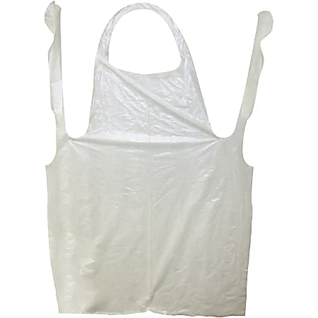 Impact Products ProGuard Disposable 42" Poly Apron - Polyethylene - For Food Handling, Food Service, Manufacturing - White - 1000 / Carton