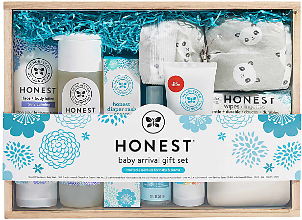 The Honest Company Baby Arrival Gift Set Lavender Scent 4.4 Lb Blue -  Office Depot