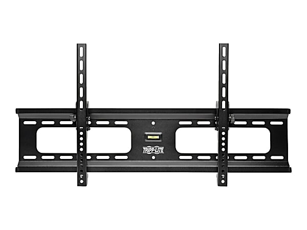 Tripp Lite Heavy-Duty Tilt Wall Mount for 37" to 80" TVs and Monitors, Flat or Curved Screens, UL Certified - Bracket - for flat panel - steel - black - screen size: 37"-80" - wall-mountable