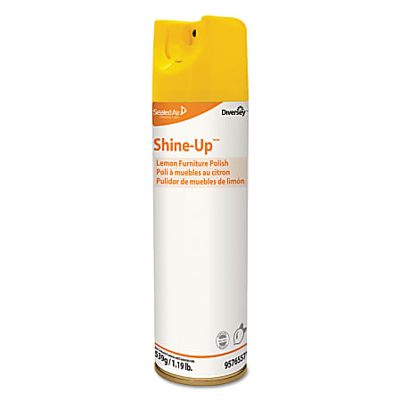 Diversey™ Shine-Up™ Furniture Cleaner, Lemon Scent, 13.8 Oz, Pack Of 12